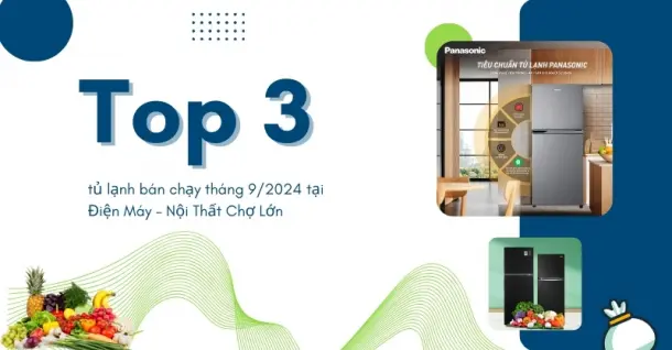 Top 3 tủ lạnh bán chạy tháng 9/2024 tại Điện Máy – Nội Thất Chợ Lớn