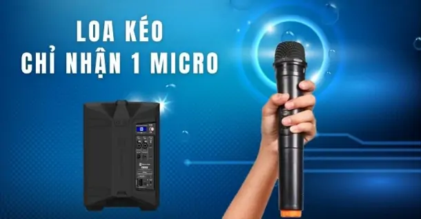 Phải làm gì khi loa kéo chỉ nhận 1 micro?