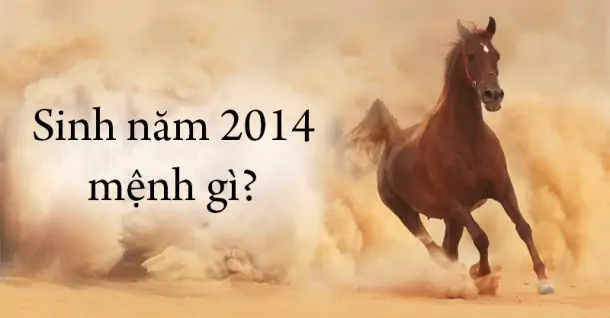 Người sinh năm 2014 mệnh gì?