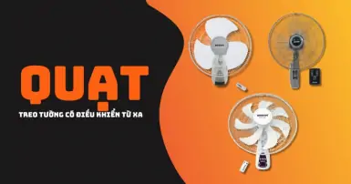 Top quạt treo tường có điều khiển từ xa đẹp, tiện lợi nhất
