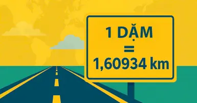 1 Dặm bằng bao nhiêu km, m, dm, cm? Cách quy đổi nhanh và chính xác