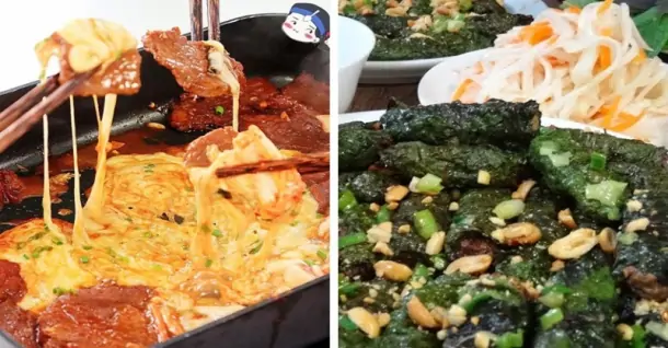Cách làm bò nướng phô mai và tía tô thơm ngon, béo ngậy