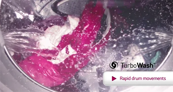 Công nghệ Turbo Wash trên máy giặt LG