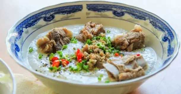 Cách nấu cháo sườn ngon bằng nồi cơm điện cực mềm mịn