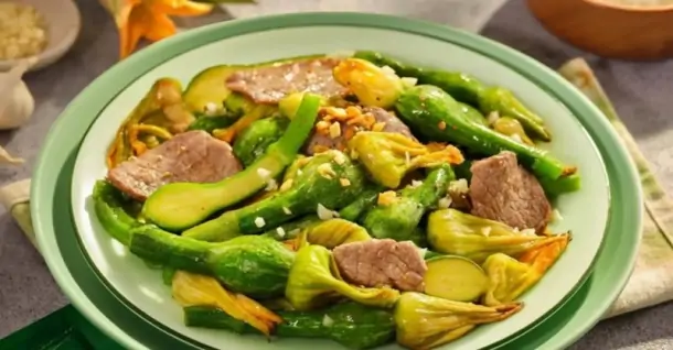 Cách làm bí nụ xào thịt bò thơm ngon, xanh giòn bắt vị