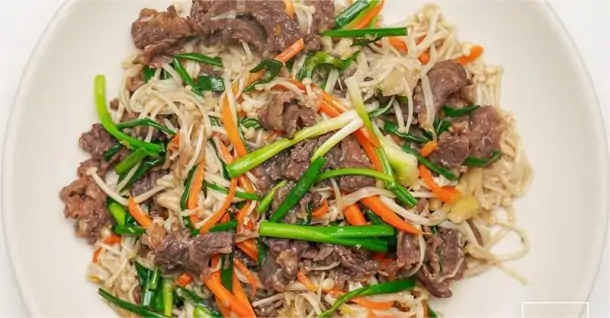 Cách làm thịt bò xào nấm kim châm ngon mềm, đậm đà, dễ làm