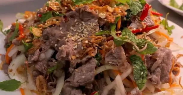 Cách làm nộm bắp bò chua ngọt giòn ngon dễ làm