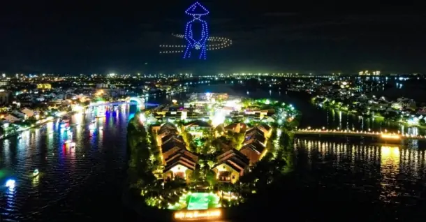 Lịch trình diễn drones, pháo hoa, dù lượn lễ hội mùa hè Hội An