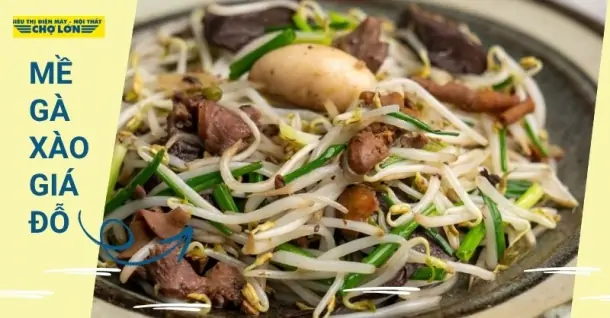 Cách làm mề gà xào giá đỗ giòn ngon ngọt đưa cơm