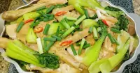 Cách làm gà hấp cải thìa hấp tỏi với công thức chuẩn ngon