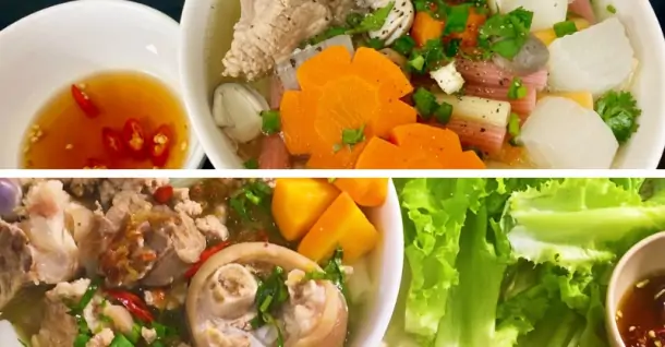 Cách nấu nui giò heo và nui xương heo thơm ngon, đậm vị