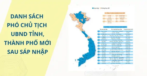 Danh sách Phó Chủ tịch UBND tỉnh, thành phố mới sau sáp nhập 2025