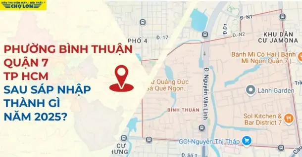 Phường Bình Thuận, Quận 7, TP.HCM sáp nhập thành gì sau 2025