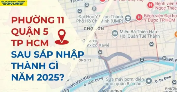 Phường 11, Quận 5, HCM sáp nhập thành gì trong năm 2025?