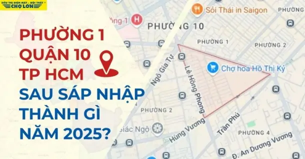 Phường 1, Quận 10, TP HCM sáp nhập thành gì sau 2025