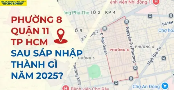 Phường 8, Quận 11, TP.HCM sáp nhập thành gì sau 2025