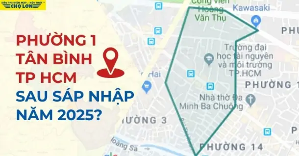 Phường 1, Quận Tân Bình, TP.HCM sáp nhập thành gì sau 2025?