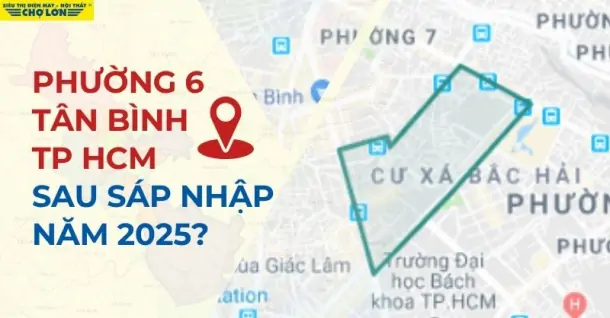 Phường 6, Quận Tân Bình, TP.HCM sáp nhập thành gì sau 2025?