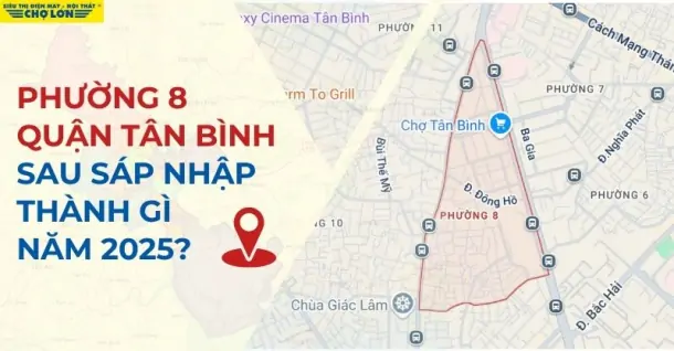 Phường 8, Quận Tân Bình, TP.HCM sáp nhập thành gì sau 2025?