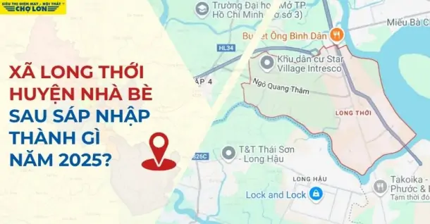 Xã Long Thới, huyện Nhà Bè sáp nhập ra sao sau năm 2025?
