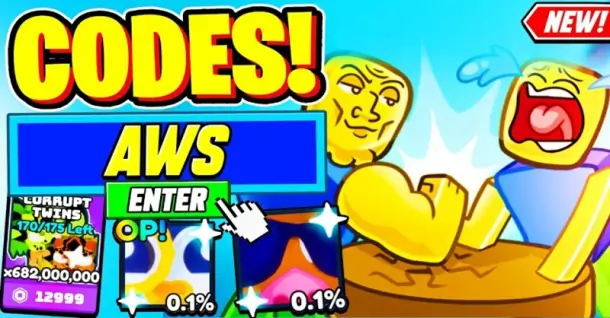 Code Arm Wrestling Simulator cập nhật mới nhất tháng 07/2025