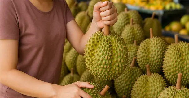 Cách chọn sầu riêng ngon: Bí quyết để không mua nhầm quả sượng, nhạt, xơ