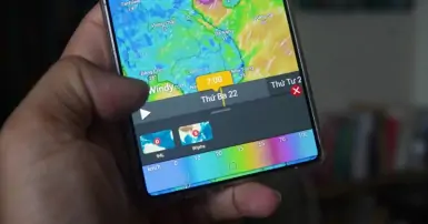 Windy: Ứng dụng theo dõi bão Wipha tại Việt Nam