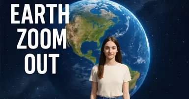 Cách làm trend Earth Zoom Out đẹp lung linh trên TikTok