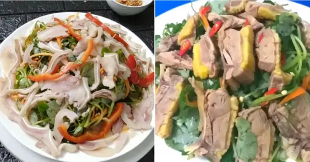 2 cách làm gỏi rau càng cua tai heo, ức vịt thanh mát, chống ngán