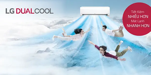 Máy lạnh LG DUAL COOL Inverter - Bảo vệ sức khỏe gia đình bạn