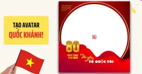 Hướng dẫn làm ảnh đại diện Facebook mừng ngày Quốc khánh 2/9