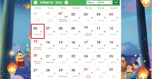 Trung thu ngày mấy 2025? Thời gian chi tiết và ý nghĩa dịp lễ