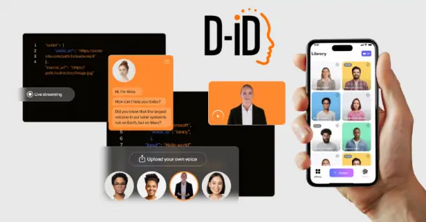 D-ID AI là gì? Hướng dẫn tải và sử dụng D-ID tạo video MC ảo bằng AI