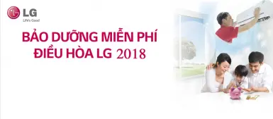 MIỄN PHÍ BẢO DƯỠNG ĐIỀU HÒA LG 2018 - Chất lượng VÀNG đi cùng dịch vụ VÀNG