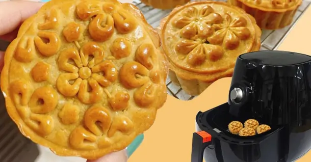 6 Cách làm bánh Trung thu bằng nồi chiên không dầu thơm ngon