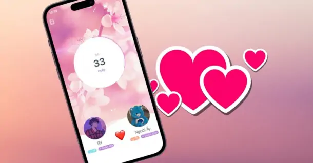 Top 7 app đếm ngày yêu được nhiều cặp đôi yêu thích