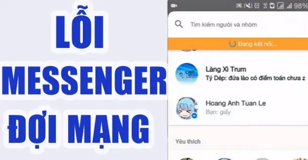 Nguyên nhân Messenger bị lỗi đang đợi mạng và cách khắc phục