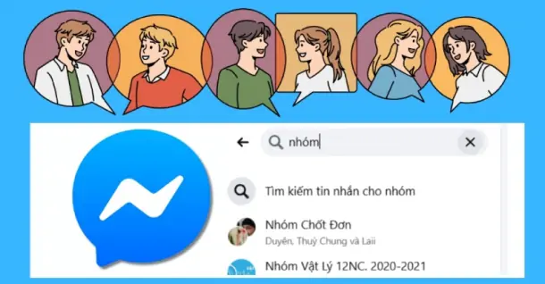 Cách tìm nhóm trên Messenger trên điện thoại, máy tính