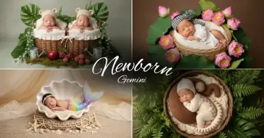 Prompt tạo ảnh newborn cho bé đa dạng concept sáng tạo, dễ thương