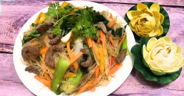 Hướng dẫn cách làm miến xào cật heo ngon, dinh dưỡng