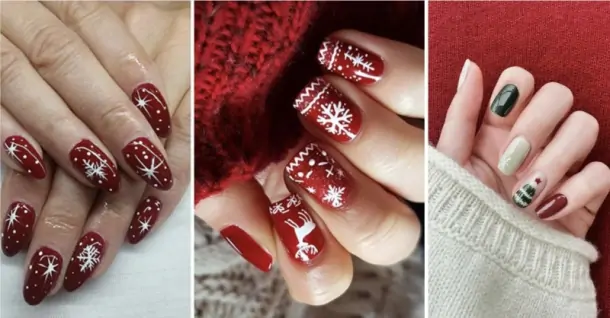 Gợi ý 21+ Mẫu nail giáng sinh đẹp, lung linh, đang hot trend