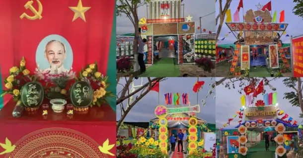 Gợi ý 21+ Mẫu trang trí cổng trại 20/11 đẹp, dễ đạt điểm cao