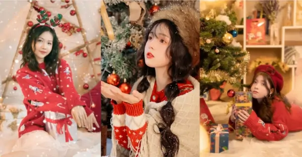 Gợi ý 17+ Cách chụp ảnh vibe Giáng Sinh cực lung linh