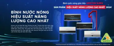 Ariston đạt danh hiệu ‘Hiệu suất năng lượng cao nhất 2024’ – Khẳng định vị thế tiên phong về máy nước nóng