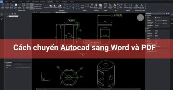 Cách chuyển Autocad sang Word và PDF bằng BetterWMF