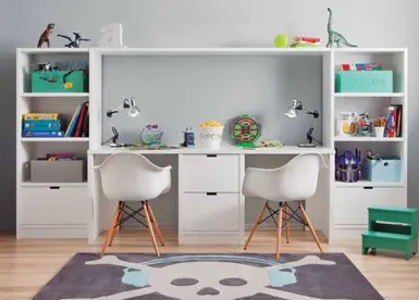 Cùng simplehome ngắm những chiếc bàn học đôi dễ thương ngất ngây