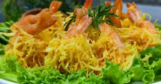 Cách làm tôm chiên hoàng bào giòn rụm cực hấp dẫn