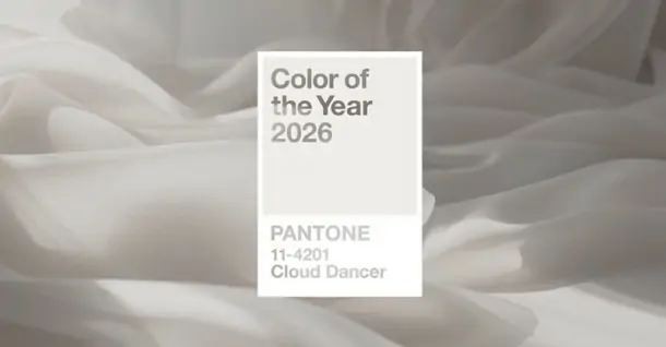 Pantone bình chọn Cloud Dancer là màu của năm 2026