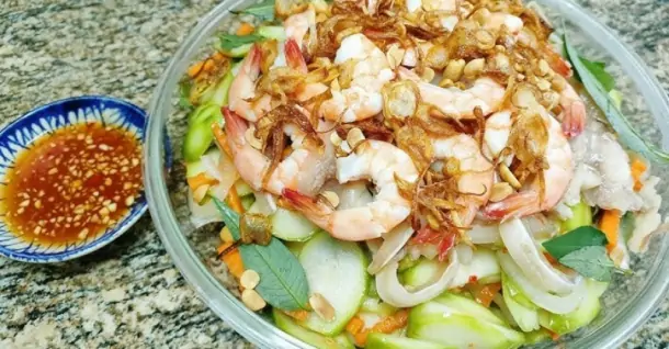 Cách làm gỏi cóc tôm thịt chua ngọt, hấp dẫn ngay tại nhà
