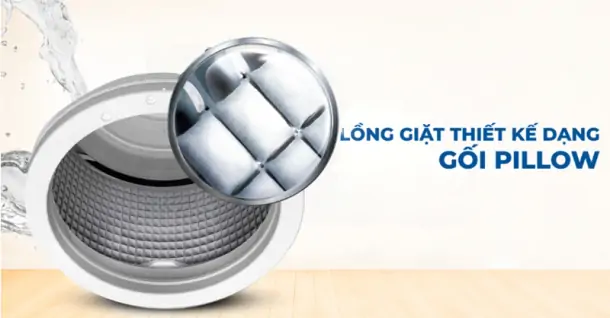 Lồng giặt Pillow trên máy giặt Aqua: Công nghệ bảo vệ sợi vải như mới